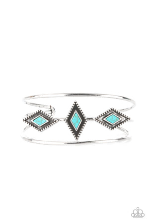 Desert Diamondback - Blue Cuff