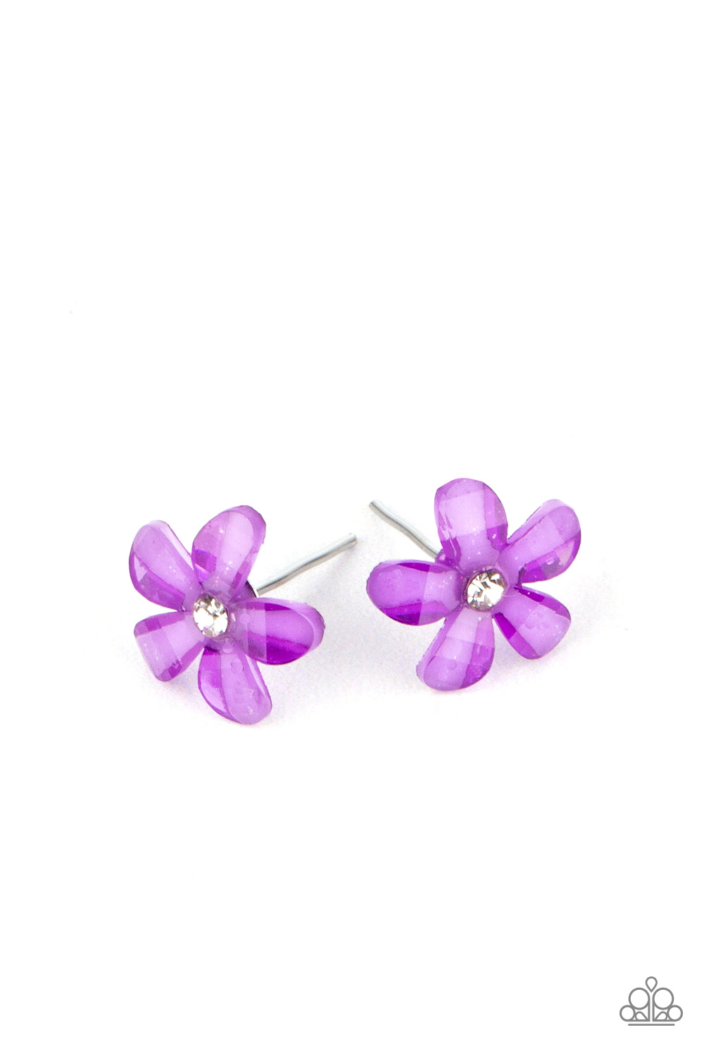 Starlet Shimmer Earrings - Floral Frame/Rhinestone