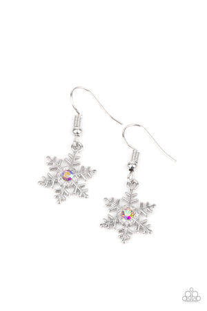 Starlet Shimmer Earrings - Snowflake