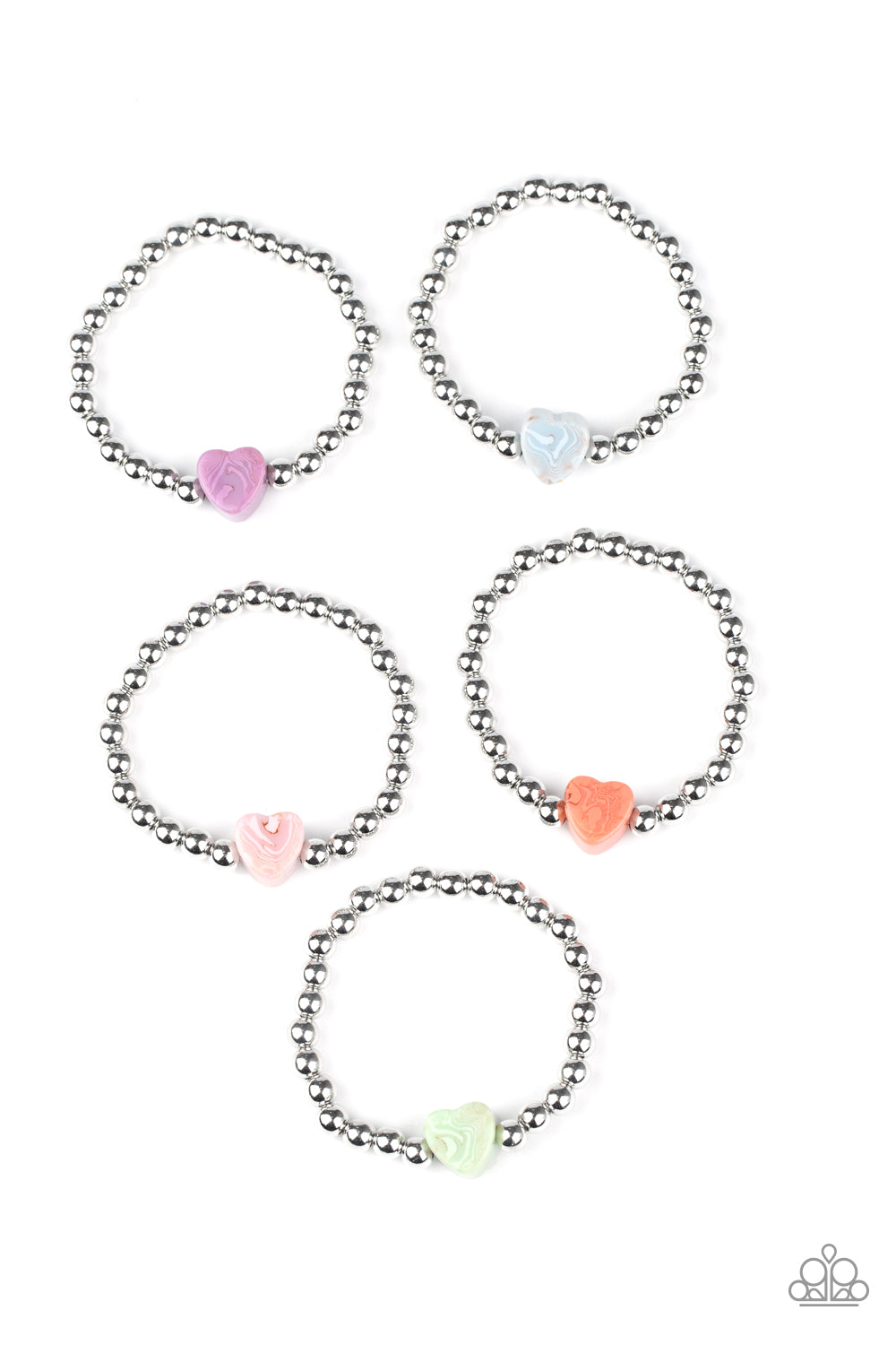 Starlet Shimmer Bracelet - Marble Heart