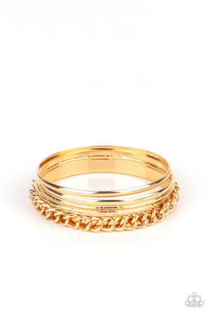 A Piece of The Action - Gold Bangles