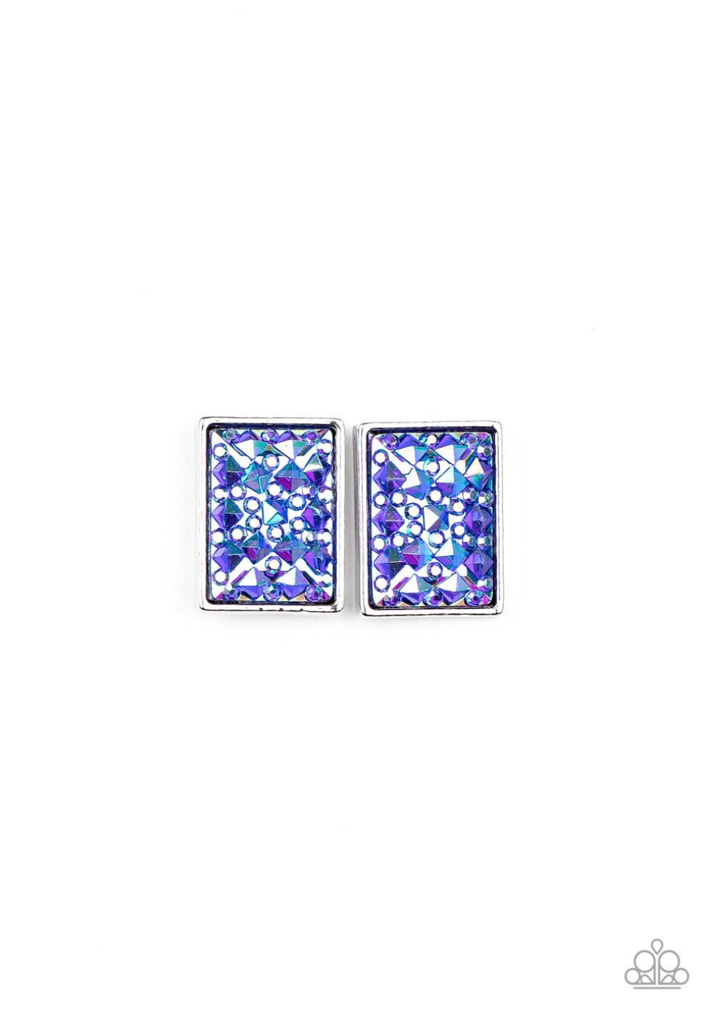 Starlet Shimmer Earring - Shaped Iridescent Rhinestones