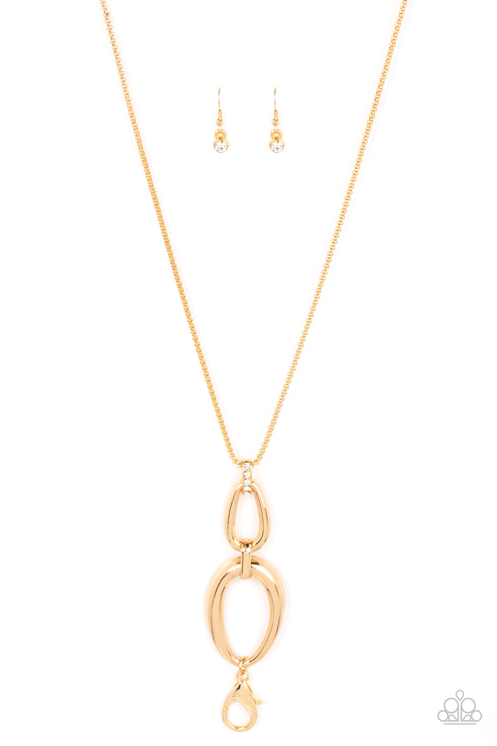Elegantly  Entrancing - Gold Lanyard