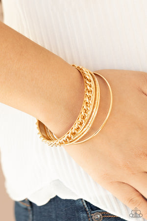 A Piece of The Action - Gold Bangles