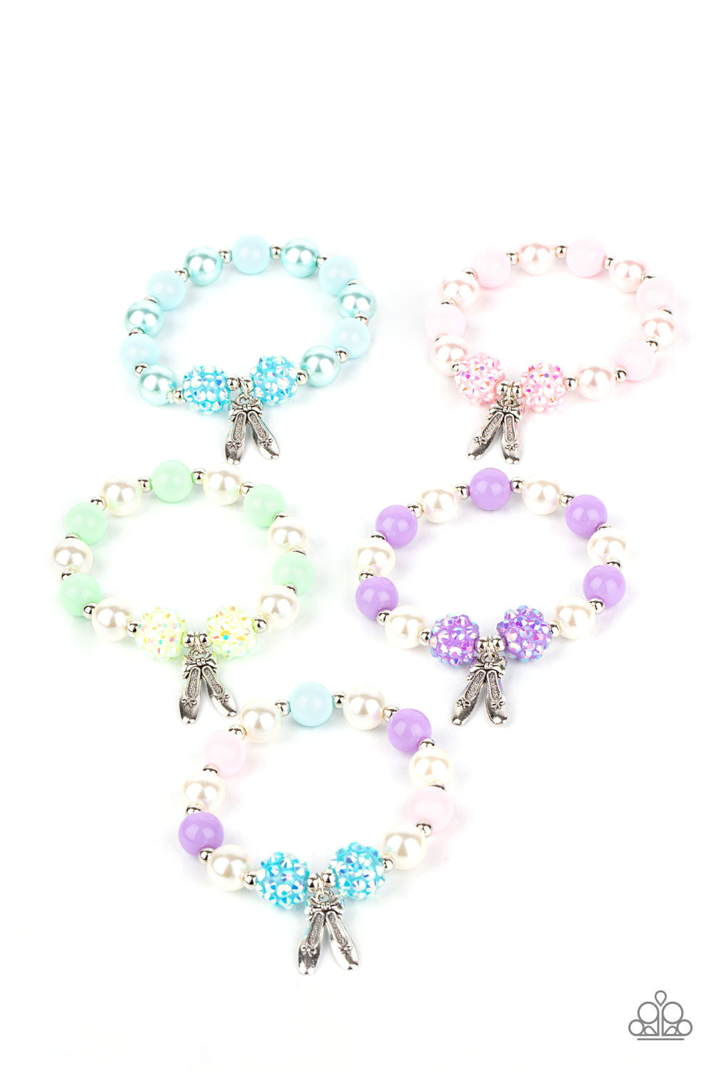 Starlet Shimmer Bracelets - Ballet Slippers Charm