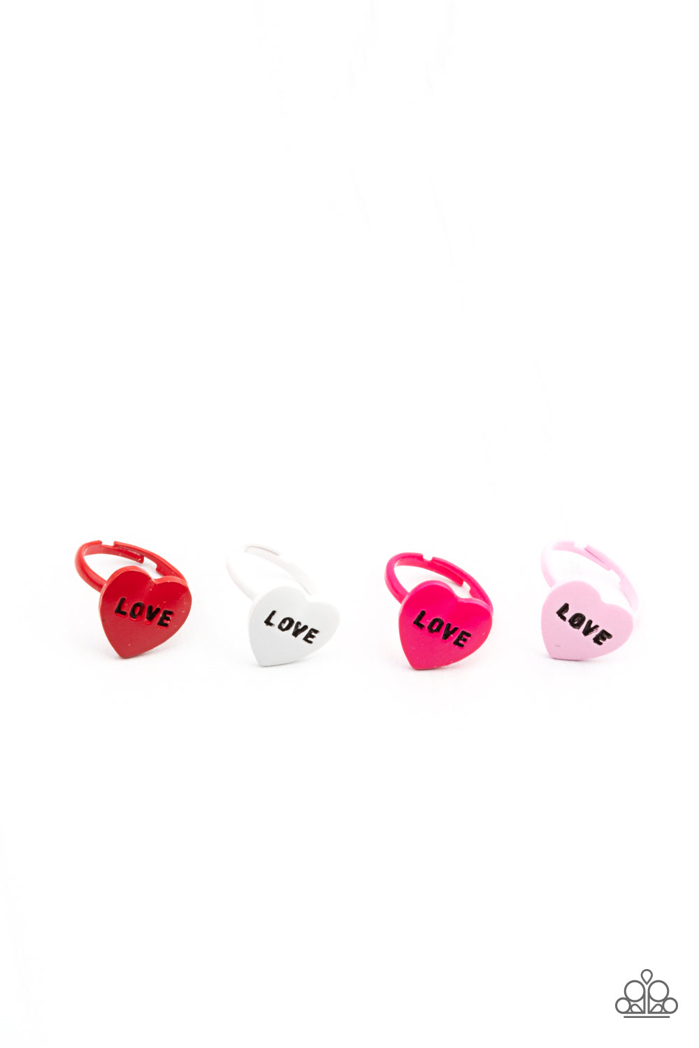 Starlet Shimmer Ring - Heart Shape Love Inscription