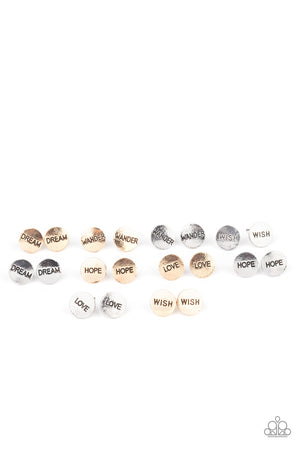 Starlet Shimmer Earrings - Inspirational Words