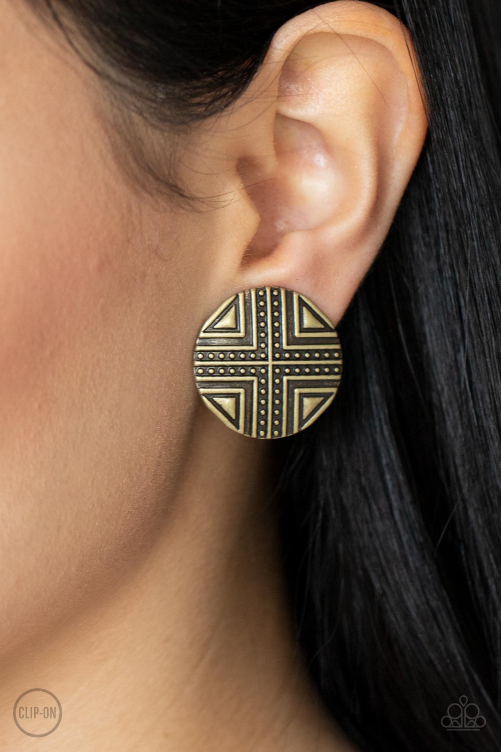 Shielded Shimmer - Brass Clip-On