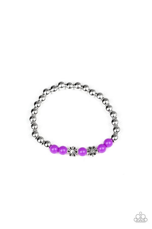 Starlet Shimmer Bracelet- Floral Charm