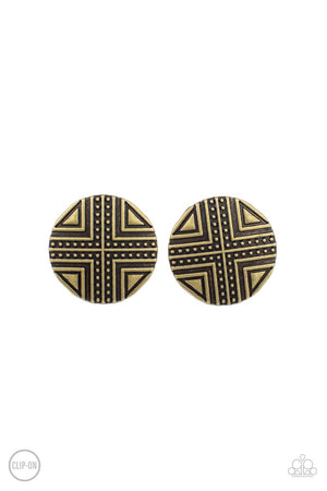 Shielded Shimmer - Brass Clip-On