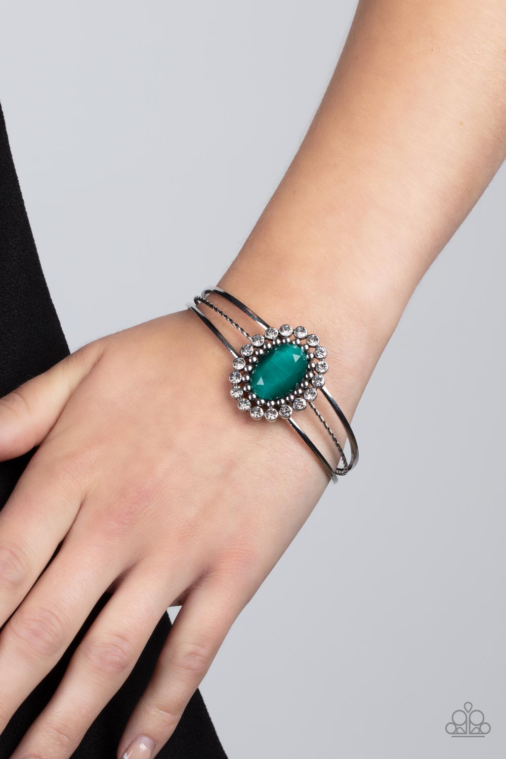 Prismatic Flower Patch - Green Cuff