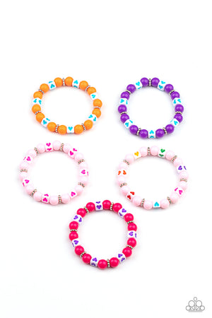 Starlet Shimmer Bracelet - Heart Stamped