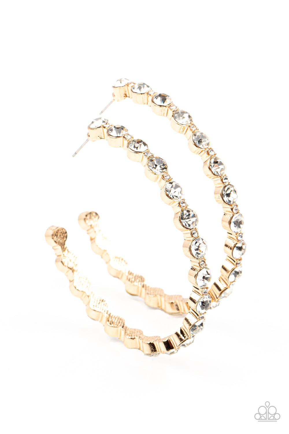 Royal Reveler - Gold Hoops