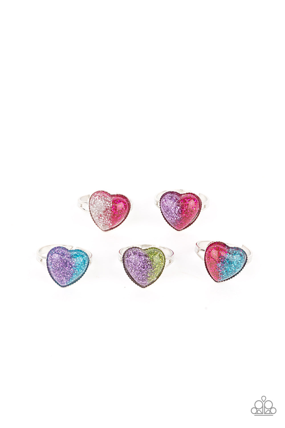 Starlet Shimmer Ring - Split Color Heart