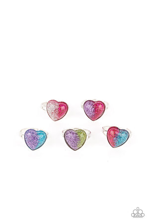 Starlet Shimmer Ring - Split Color Heart