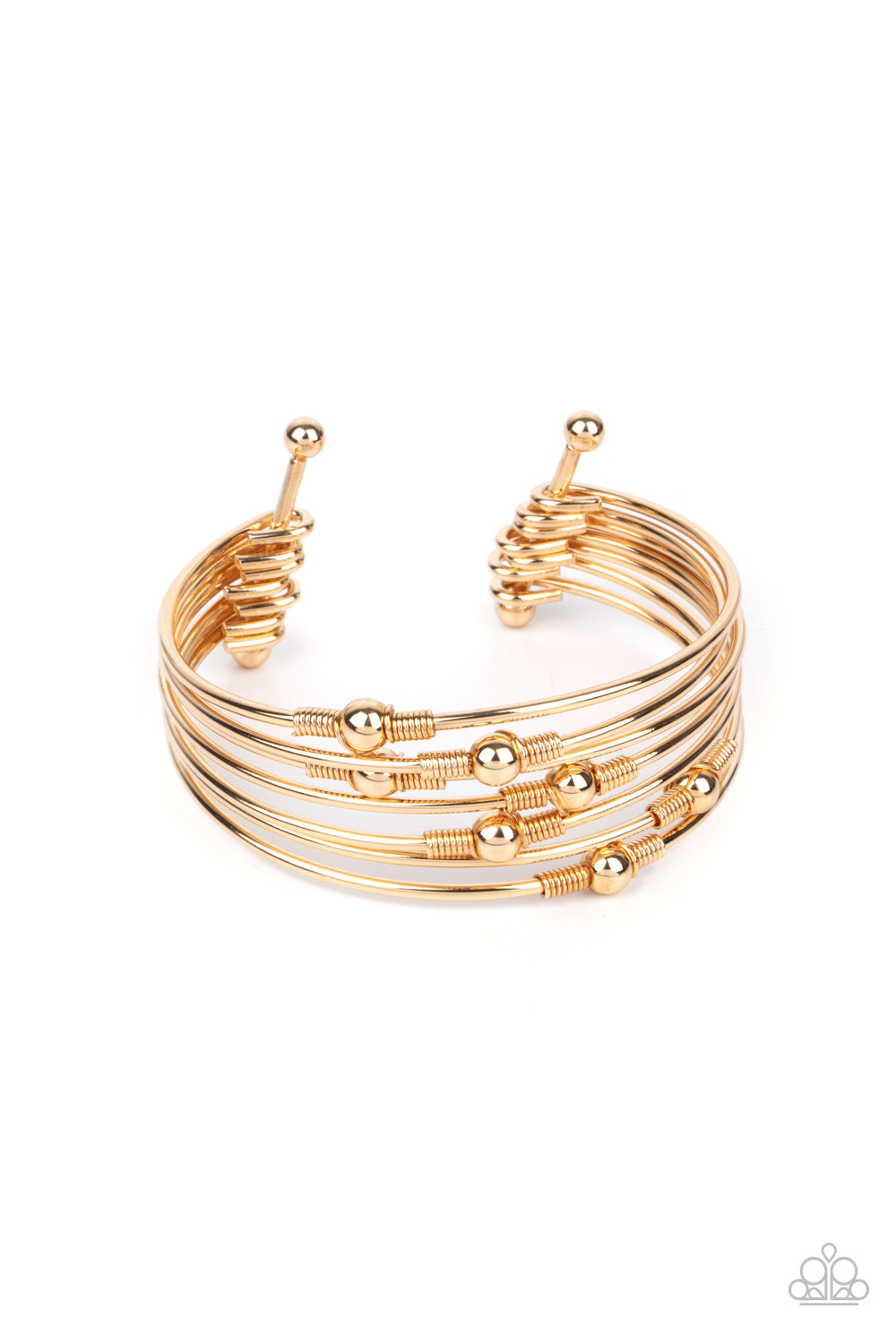 Industrial Intricacies - Gold Bangles