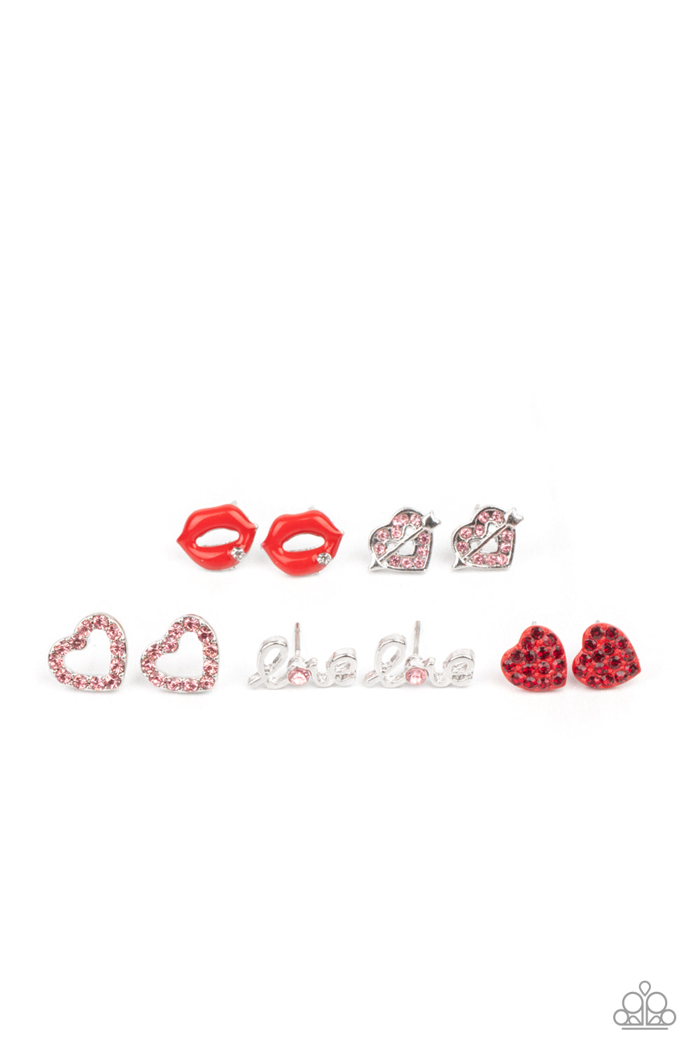 Starlet Shimmer Earrings - Heart,Kiss,Love