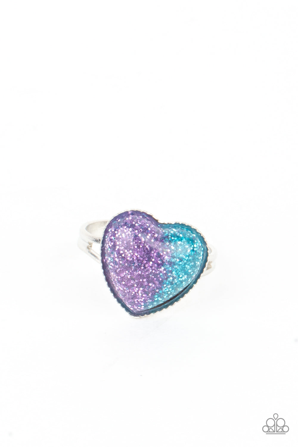 Starlet Shimmer Ring - Split Color Heart