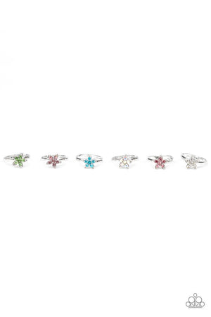 Starlet Shimmer Rings - Flower Glitter