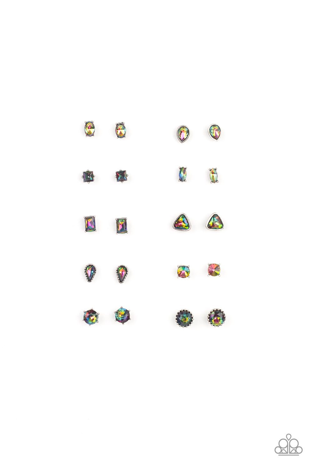 Starlet Shimmer Earrings - Oilspill Shapes