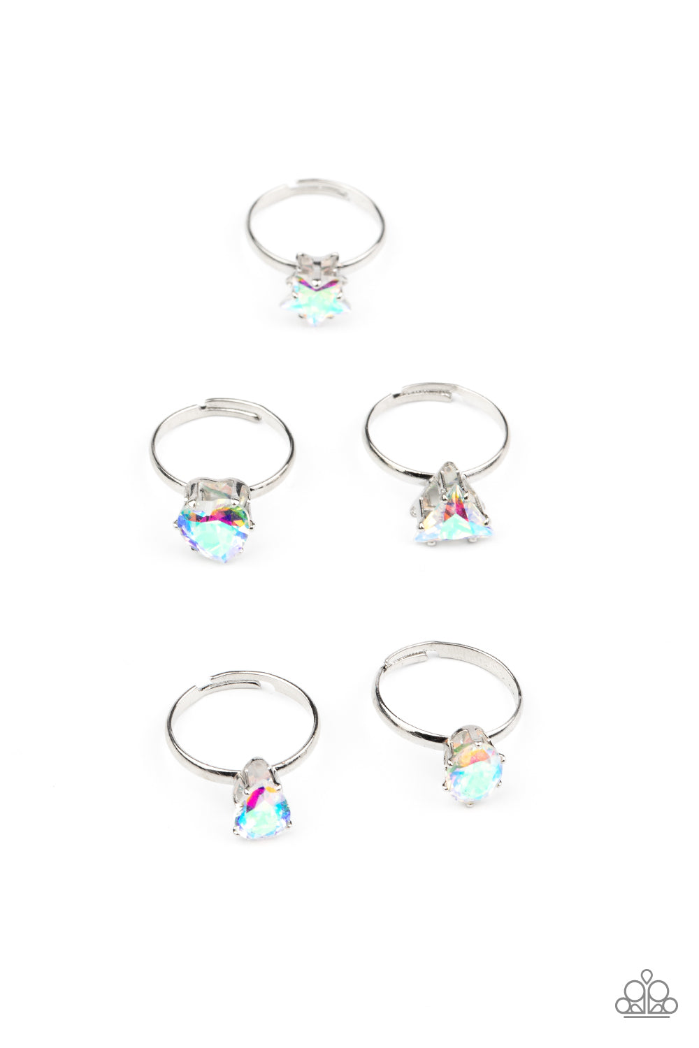 Starlet Shimmer Ring - Iridescent Shapes