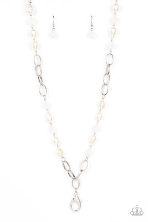 Tea Party Tango - White Lanyard