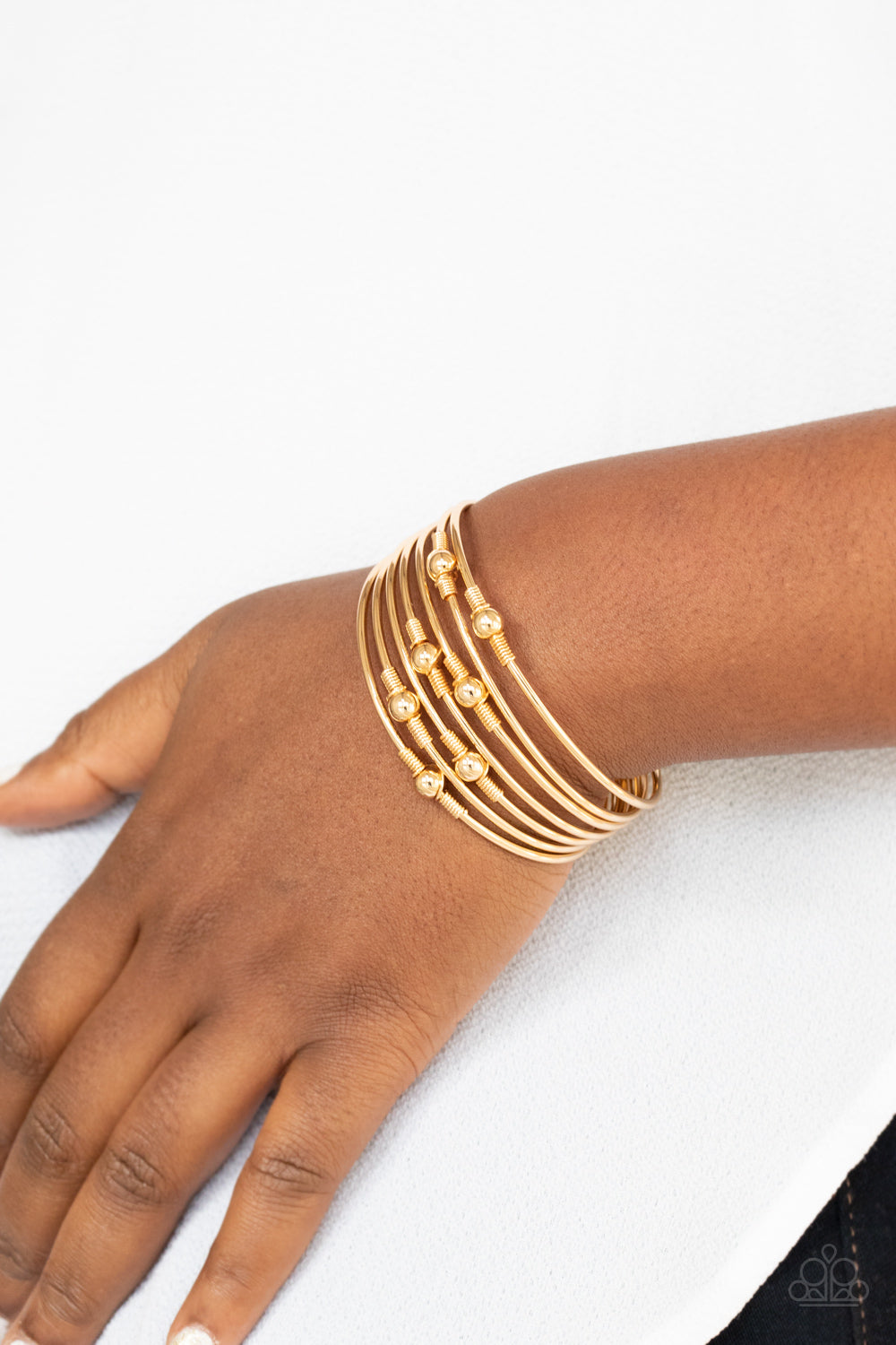 Industrial Intricacies - Gold Bangles