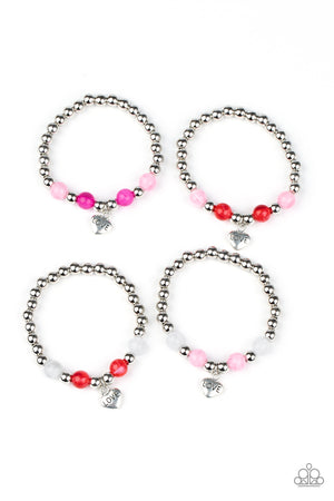 Starlet Shimmer Bracelet - Love Inscribed Heart Charm