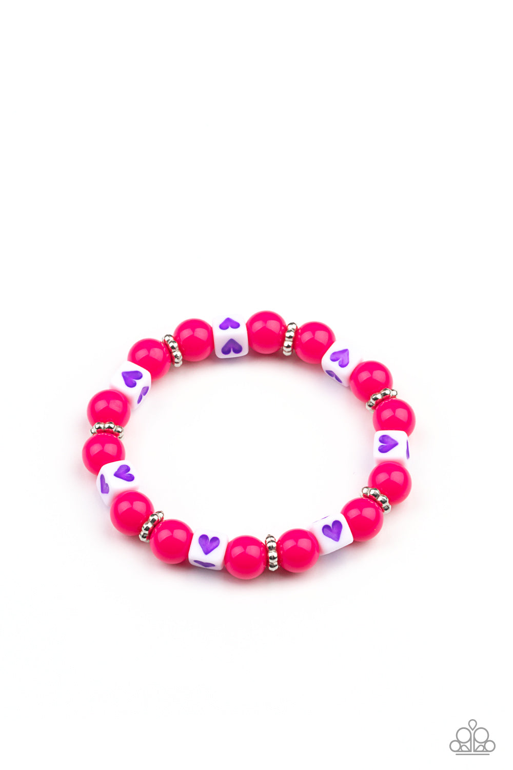 Starlet Shimmer Bracelet - Heart Stamped