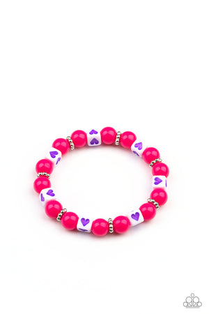 Starlet Shimmer Bracelet - Heart Stamped