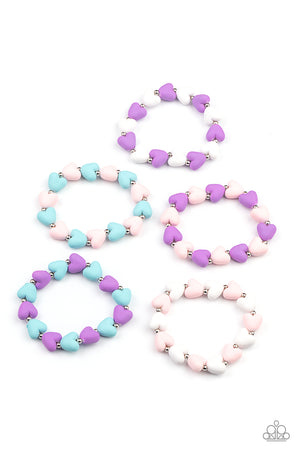Starlet Shimmer Bracelet - Pastel Hearts