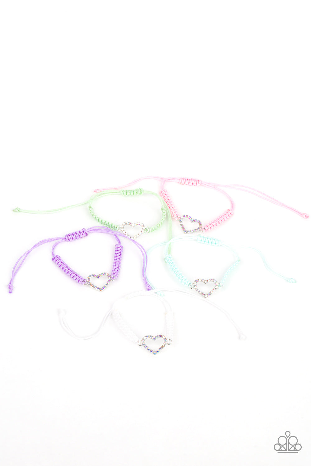Starlet Shimmer Bracelet - Iridescent Encrusted Heart Frame