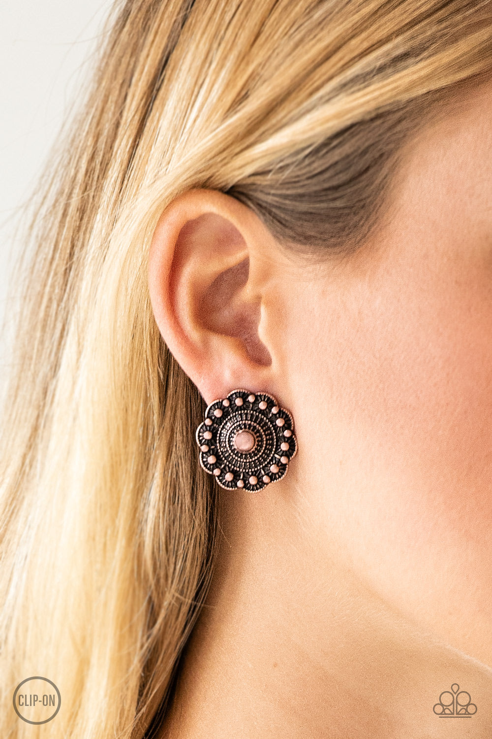 Foxy Flower Garden - Copper Clip-On