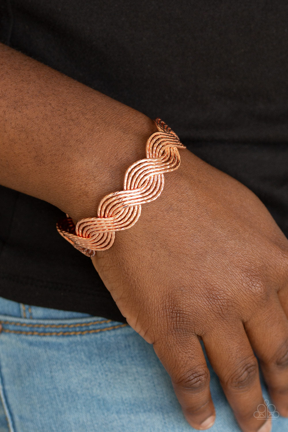 Braided Brilliance - Copper Cuff