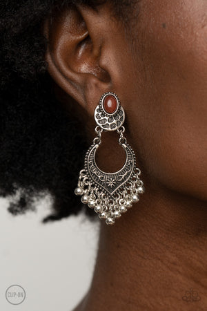 Summery Gardens - Brown Clip-On
