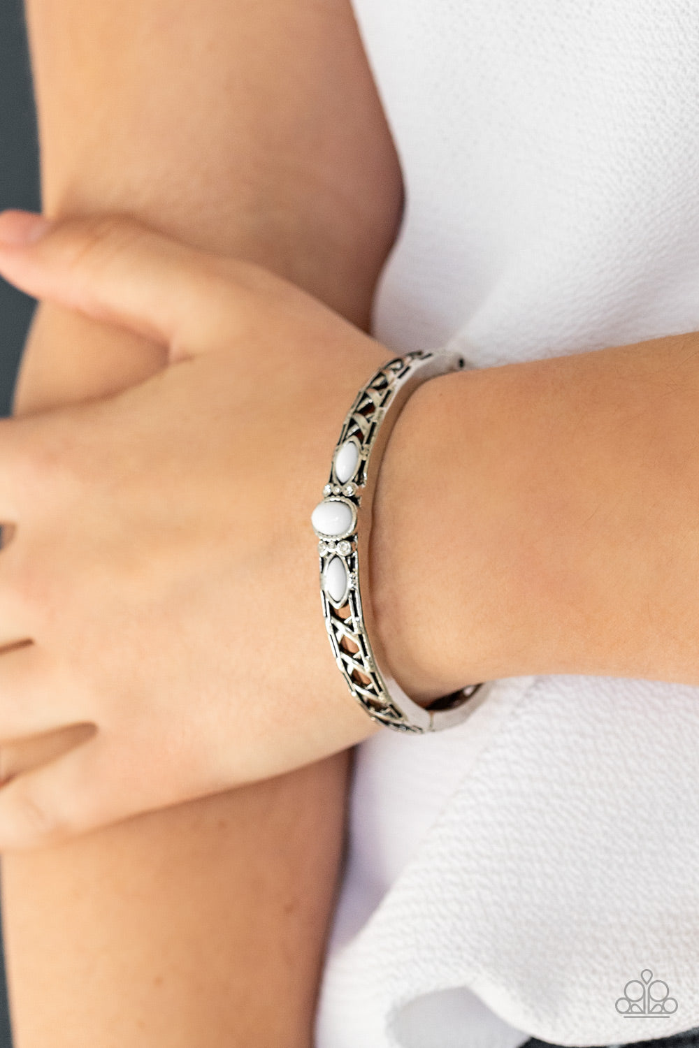 Caught in the Cross HEIRS - White Bangle-like