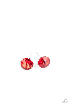 Starlet Shimmer Earrings - Rhinestone Round Post