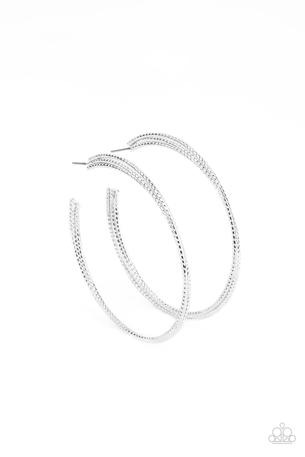 Candescent Curves - Silver Hoop