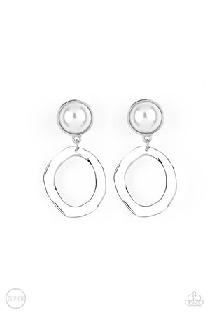 Vintage Veracity - White Clip-On