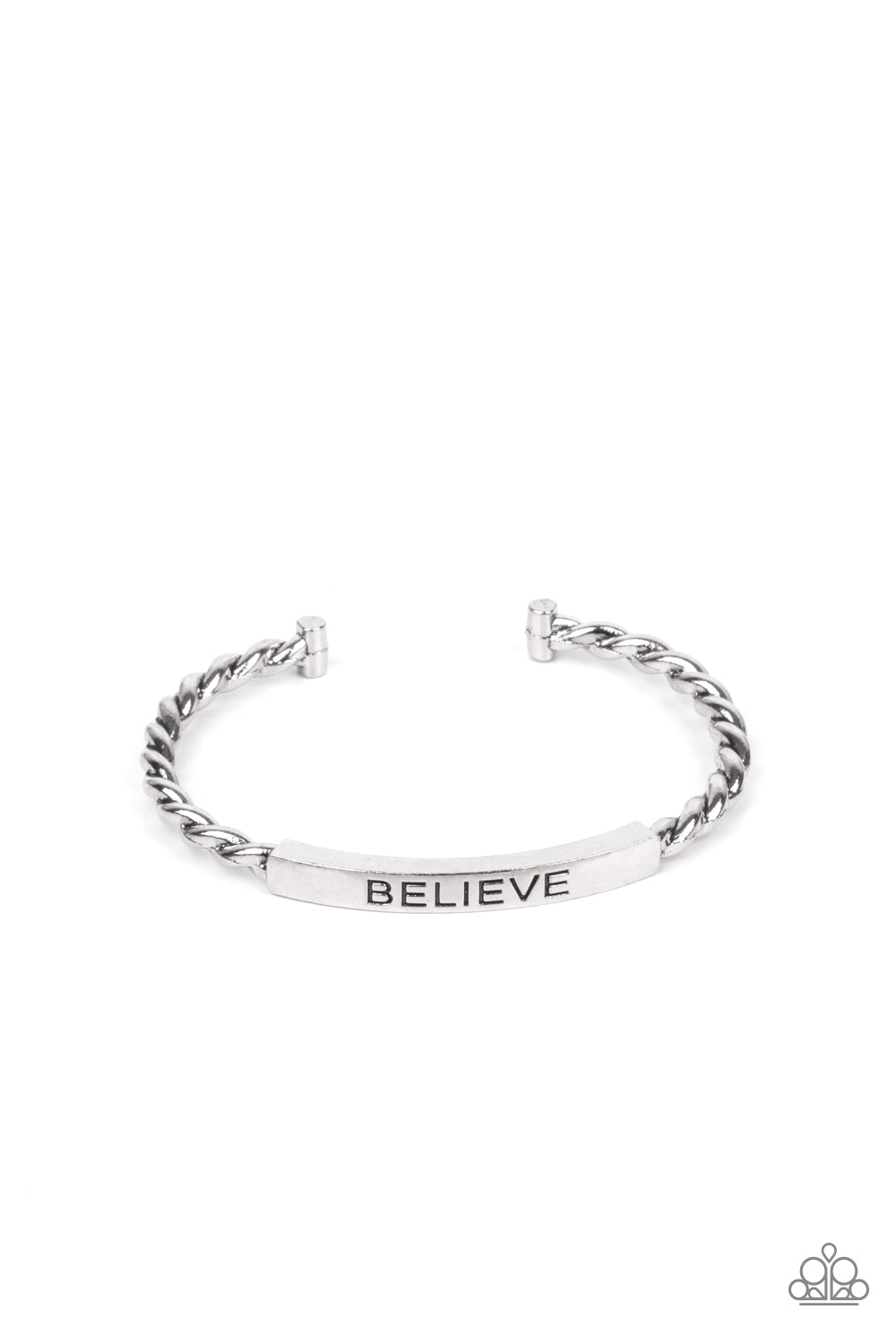 Keep Calm & Believe - Silver Cuff