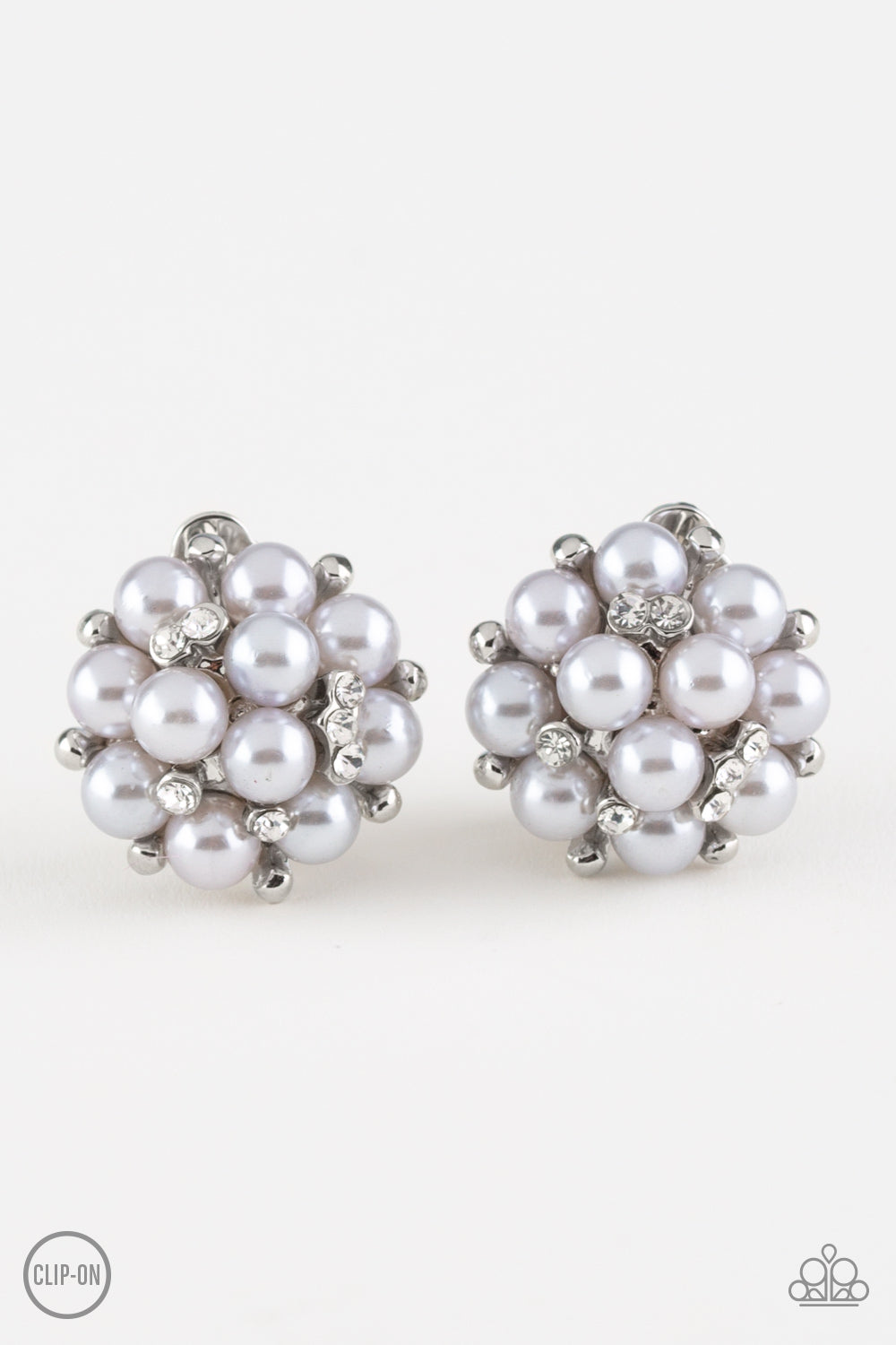 Par Pearl - Silver Clip-On