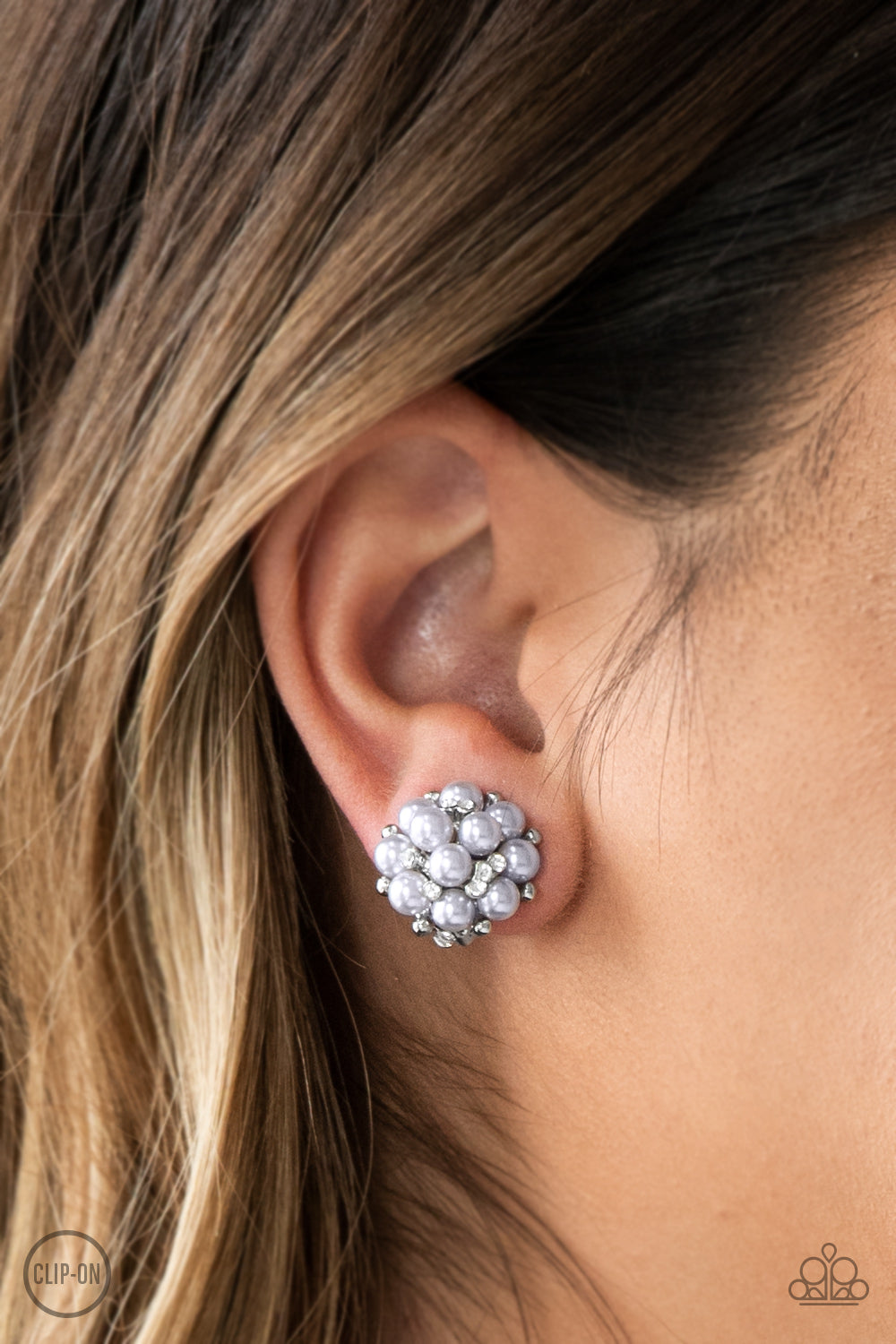 Par Pearl - Silver Clip-On